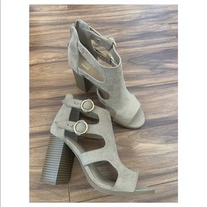 Peep Toe Heel Booties